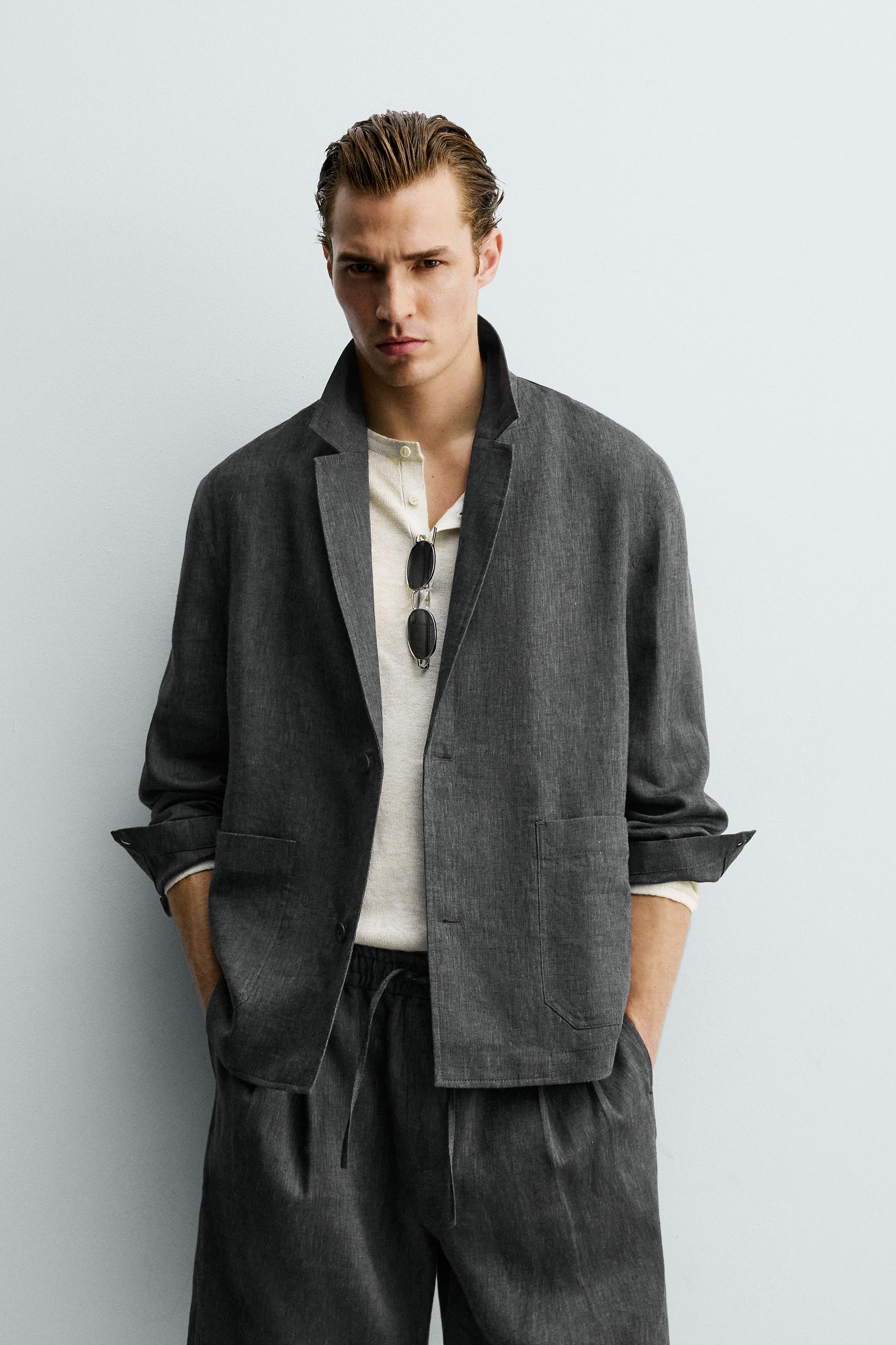100% LINEN OVERSHIRT